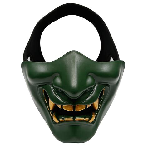 Buy Aoutacc Airsoft Half Face Masks Evil Demon Monster Kabuki Samurai