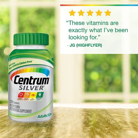 Centrum Silver Multivitamin For Adults 50 Plus 220 Tablets