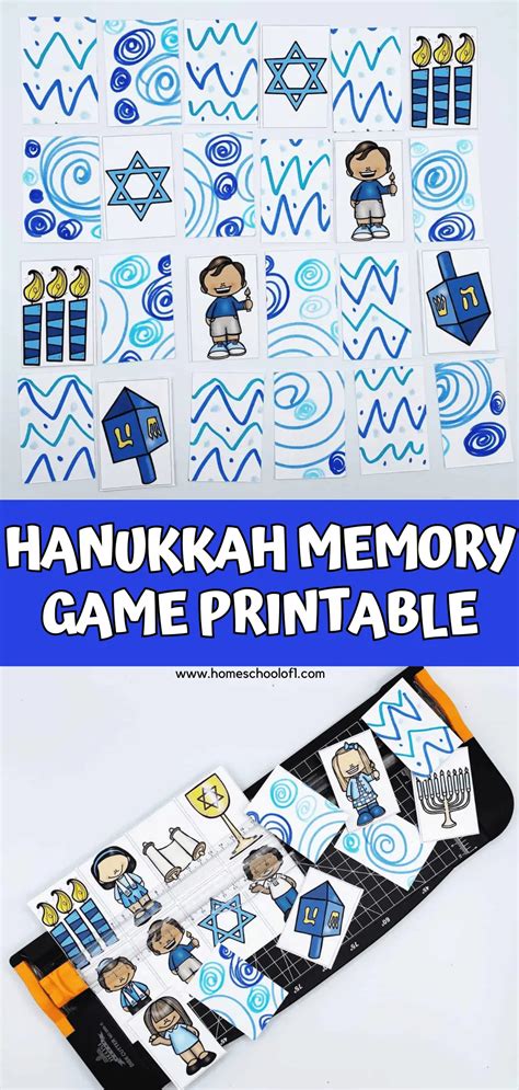 Hanukkah Memory Game Printable Free Homeschool Of 1