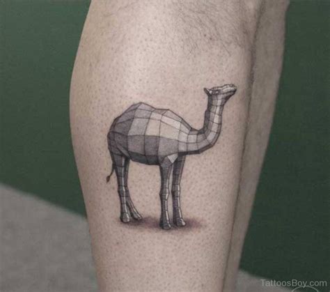 Grey ink tribal camel tattoo design. Camel toe Tattoos