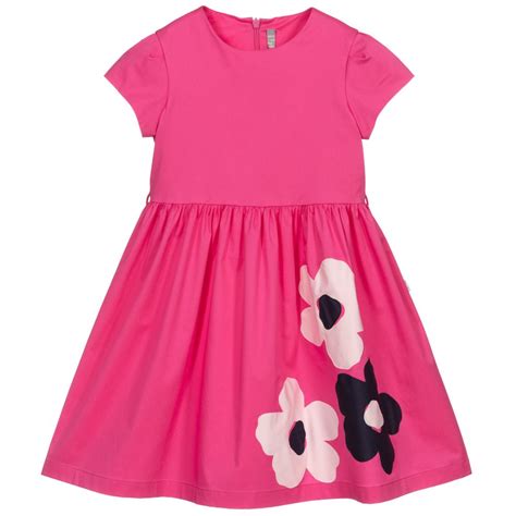 Il Gufo Girls Pink Cotton Dress Childrensalon Outlet