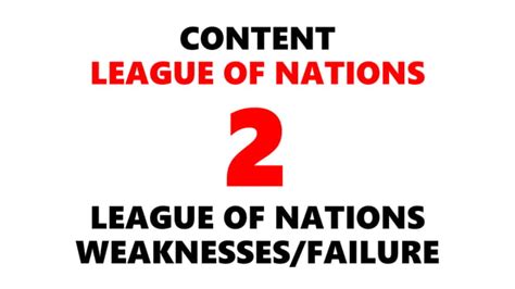 League Of Nations Weaknesses