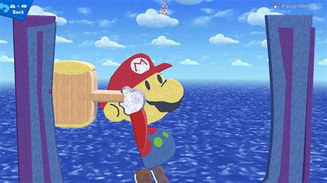 Made A Paper Mario Stage Fight For Stage Control On A Giant Swinging