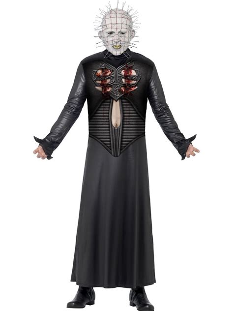 Adult Pinhead Hellraiser Mens Halloween Outfit Fancy Dress Costume