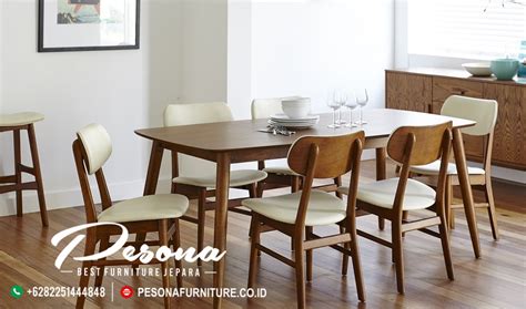 meja makan minimalis model cafe terbaru mebel jepara pesona furniture