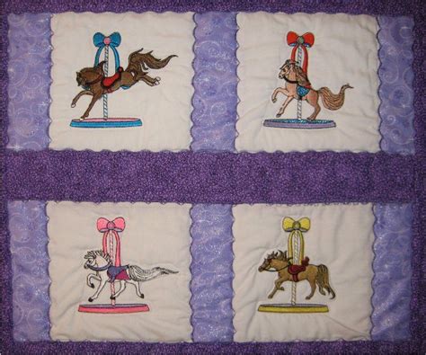 Akomatial diamond painting kits full drill,horse pattern diy 5d diamond painting kits rhinestone crystal embroidery pictures cross. Carousels Horses Machine Embroidery | Quilt block patterns ...