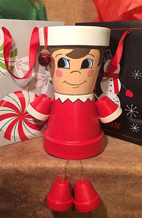 Elf Is Made Of 2 4 Inch Pots With Smaller For Arms And Legs Will Be
