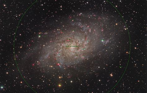 Annotated M33 The Triangulum Galaxy The Pinwheel