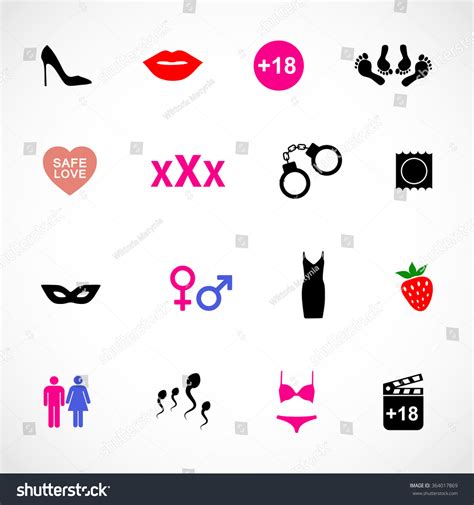 Sex Icon Set Vector 364017869 Shutterstock