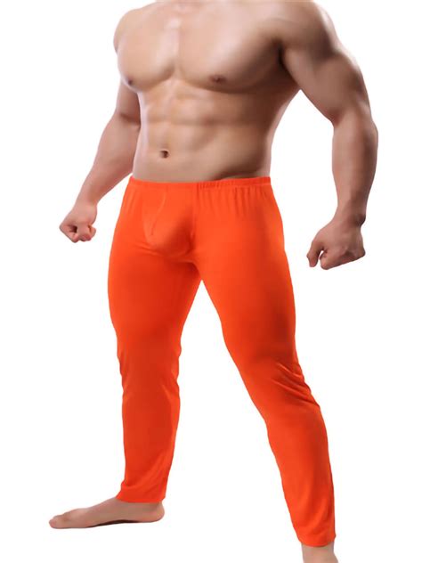 Underwear Clothing Shoes And Accessories Mens Smooth Underwear Long Pants Tight Fit Pants Basic