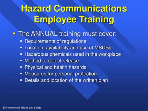 Ppt Whitman College Hazard Communications Powerpoint Presentation