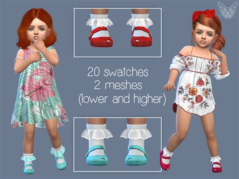Toddler Frilly Socks 20 The Sims 4 Catalog