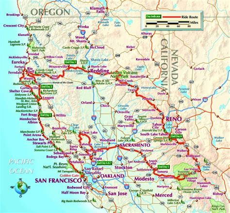 Map Of Northern California And Oregon Printable Maps Images And