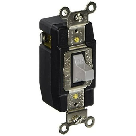 Leviton 1285 Gy Gray Single Pole Double Throw Maintained Toggle Switch