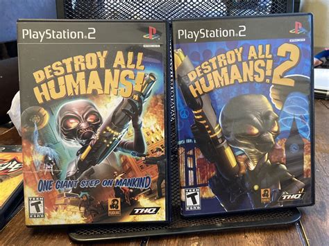 Ps2 Destroy All Humans 1 And 2 Ebay