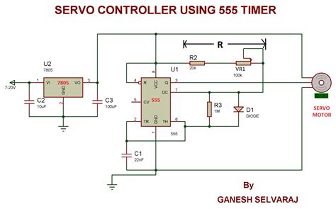 Servo Motor Control Using 555 Timer Ic
