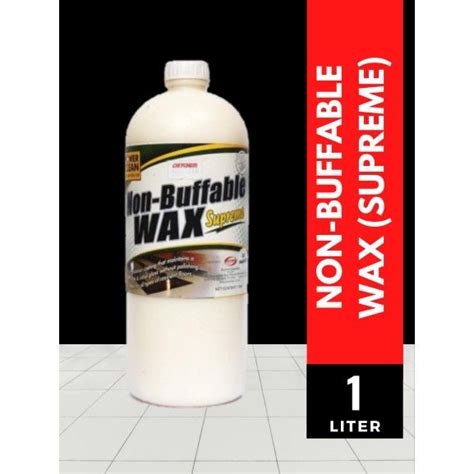 Concentrated Non Buffable Floor Wax Polish Supreme 1 Liter Vinyl Rubber