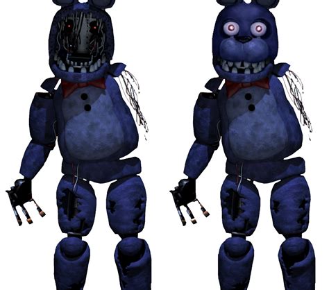 Withered Bonnie And Withered Bonnie With A Face By Bonnierabbid On