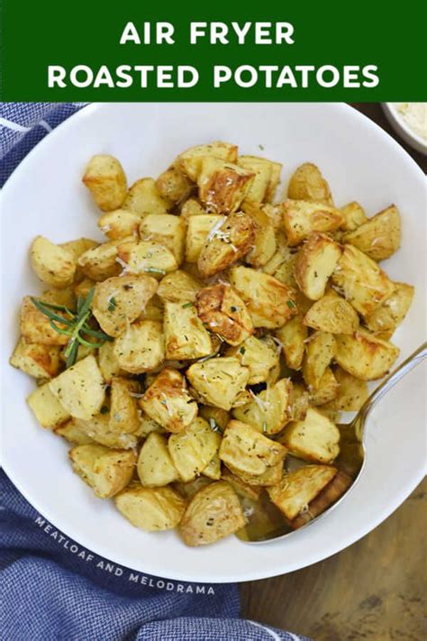 This healthy meatloaf recipe is from the dude diet cookbook by serena wolf of the blog domesticate me. Air Fryer Roasted Potatoes with rosemary, garlic and ...