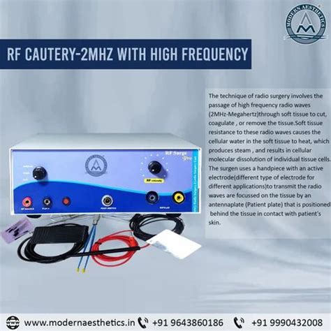 2 Mhz Radio Frequency Cautery For Mole Wart Tag Removal At Rs 20000 In