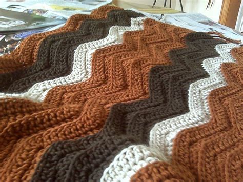 Easy Ripple Afghan Pattern By Susanb Crochet Ripple Blanket Ripple