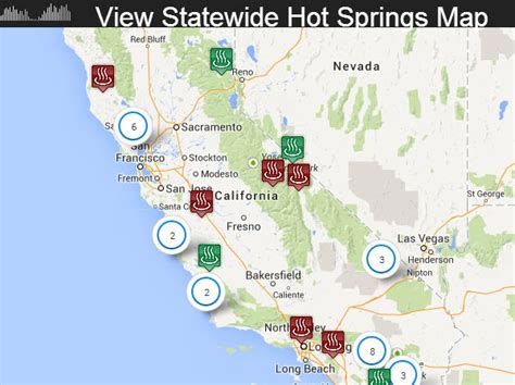 California Hot Springs Map Camp Pinterest