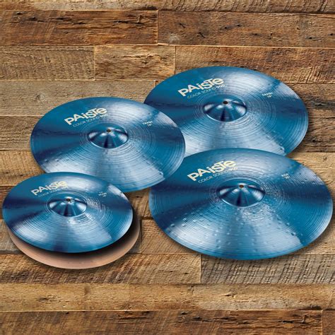 Paiste 900 Color Sound Series Blue Medium Extended Cymbal Pack Drumazon
