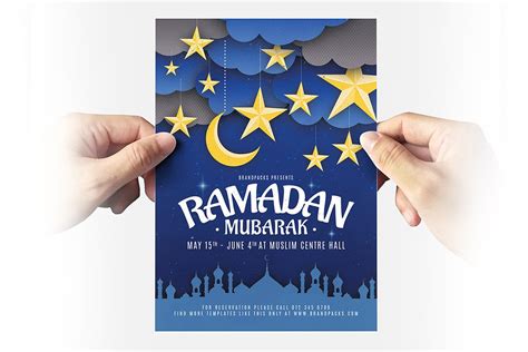 Ramadan Mubarak Flyer Templates Creative Illustrator Templates
