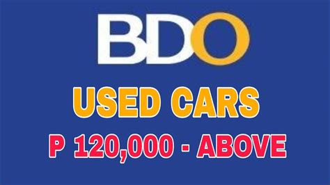 Click here to log in and place a bid. BDO REPOSSESSED CARS FOR SALE | Arranged from Price 120 K ...