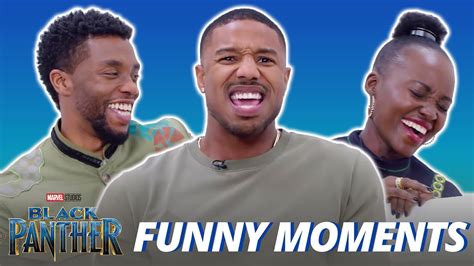 Black Panther Cast Is Hilarious Funny Moments 2018 Youtube