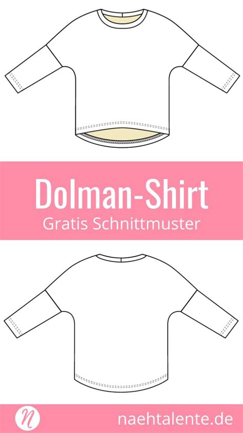 Freebook - Damen-T-Shirt mit Fledermausärmeln in Gr. 32 ...