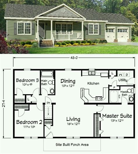 Ranch Style Home Floor Plans Plans Floor House Plan Ranch Style