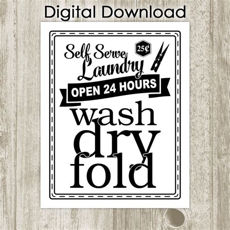 Utilitarian space like this receives the attention that deserve, which… Laundry Room Wall Art Wash Dry Fold Laundry Print Black
