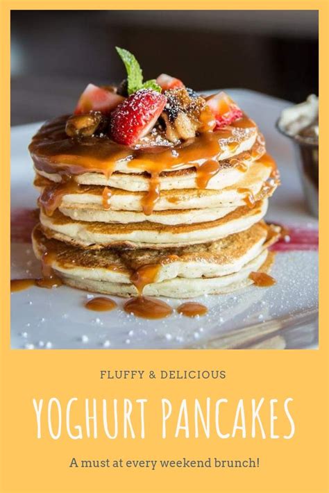 Fluffy Pancakes With Greek Yoghurt Food Vegan Pancakes Easy Savoury