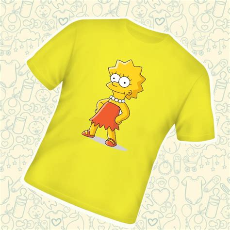 Camiseta Infantil Lisa The Simpsons C208am Elo7