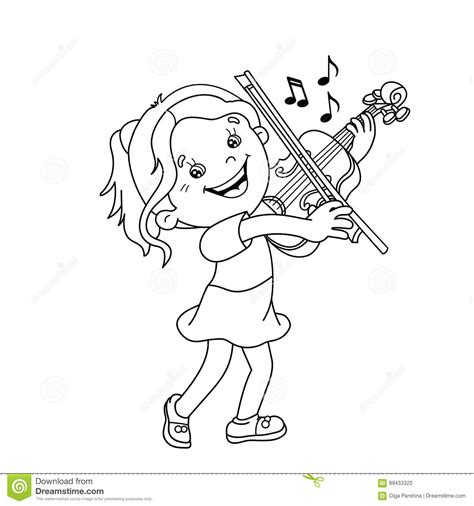 You can use our amazing online tool to color and edit the following violin coloring pages. Coloring Page Outline Of Cartoon Girl Playing The Violin ...