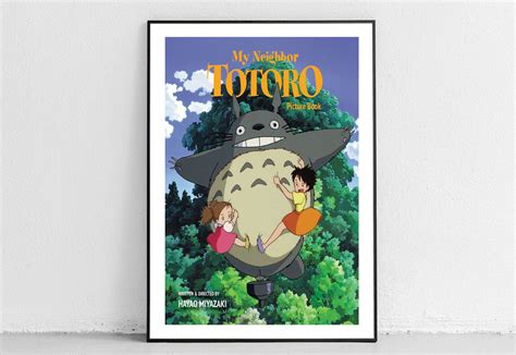 My Neighbor Totoro Poster Japanese Vintage Home Decor Hayao Miyazaki