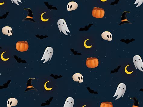 Wallpaper Ghosts And Pumpkins Halloween Art Desktop Wallpaper Hd