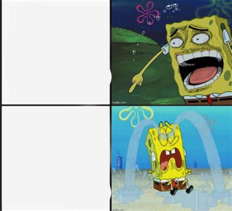 Spongebob Crying And Laughing Meme Blank Template Imgflip