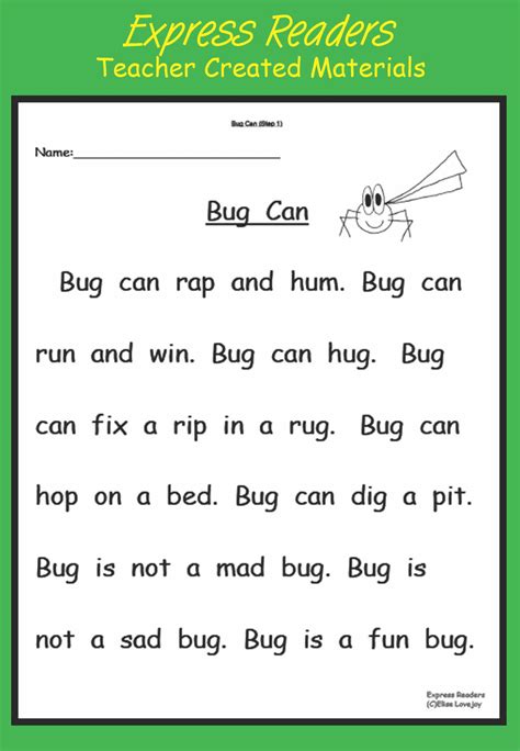 Free Printable Stories For Beginning Readers High Resolution Printable