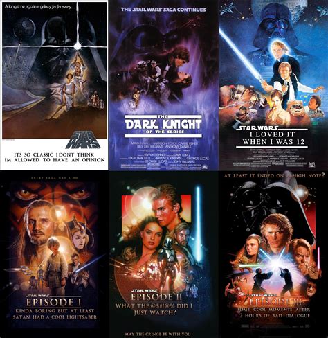 What Are The 6 Star Wars Movies Every Star Wars Movie Ranked From