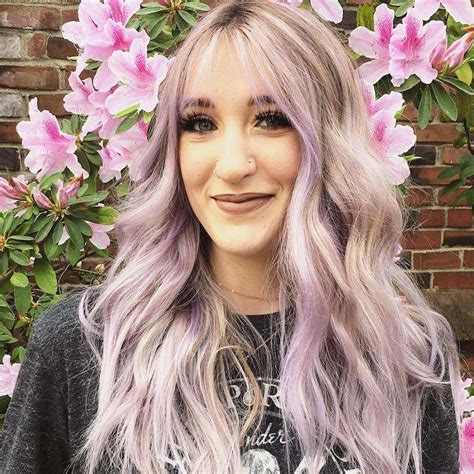 Lavender Hair Tips Blonde