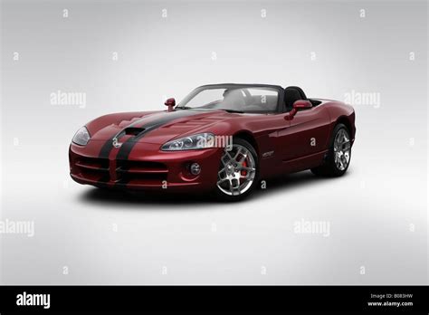 2008 Dodge Viper Srt 10 Roadster In Red Front Angle View Stock Photo