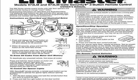 Liftmaster Garage Door Opener Manual | Swopes Garage