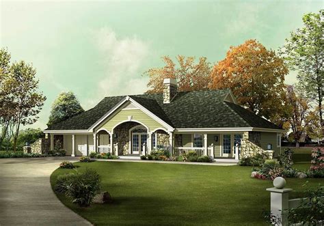 Unique Country Ranch Home Plan 57241ha Architectural Designs