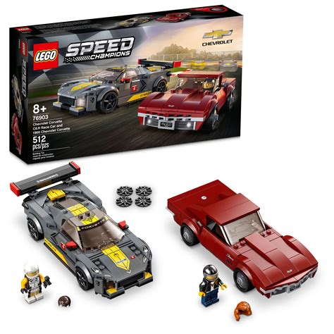 Lego Speed Champions Chevrolet Corvette C8r Race Car And 1969
