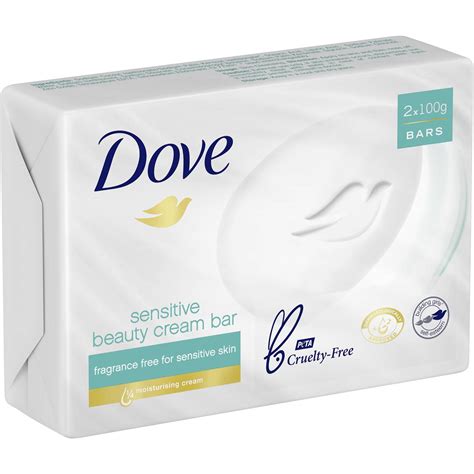 Dove Sensitive Beauty Bar Soap Hypo Allergenic 2x100g Woolworths