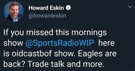 Philly Sports Radio Host Tweets About Talking Phillieseagles Yet