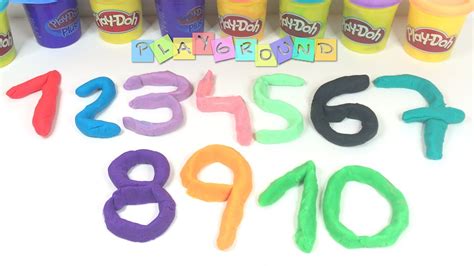 Learn To Count With Play Doh Numbers 1 10 Zählen Lernen Mit Play Doh