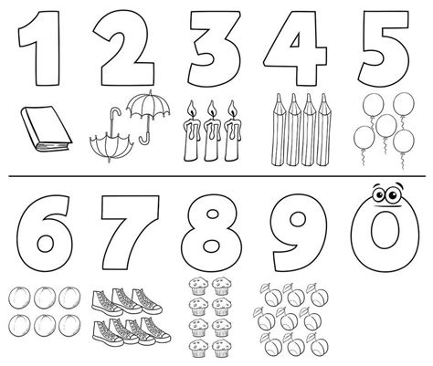 Dibujos de Números para colorear e imprimir ColoringOnly
